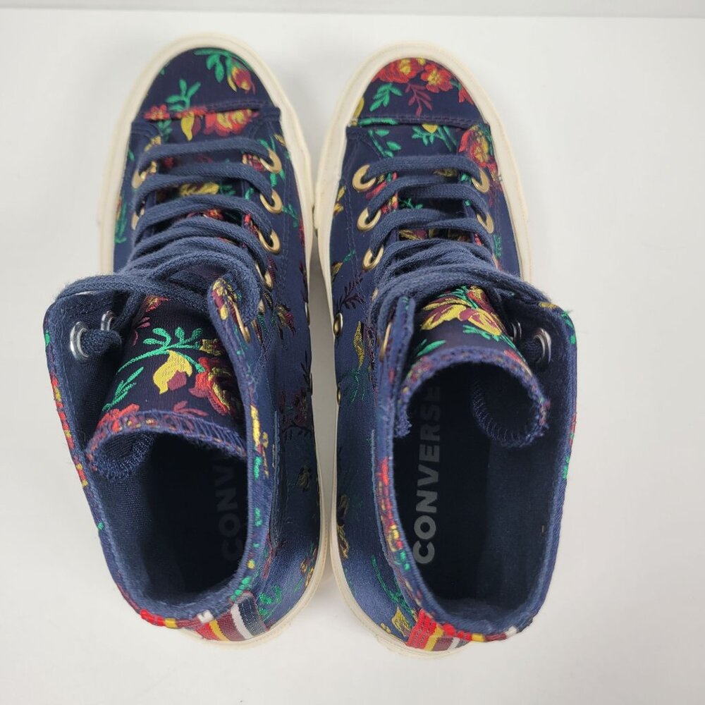 Converse Women's Floral High-Top Platform Sneakers 561654C US Size 5 - Picture 5 of 8